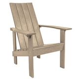 C.R. Plastic Products Furniture - Chairs Beige-07 C06 Modern Adirondack