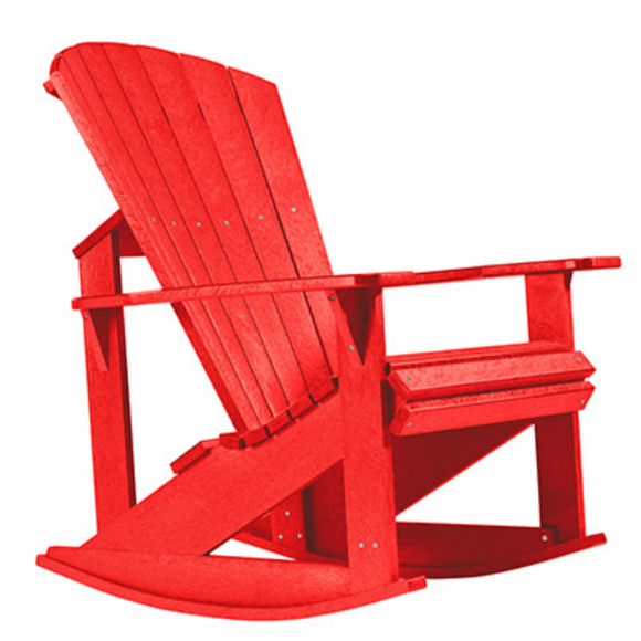 C.R. Plastic Products Furniture - Chairs Red-01 C04 Addy Rocker