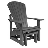 C.R. Plastic Products Furniture - Chairs Slate Grey-18 G01 - Single Glider