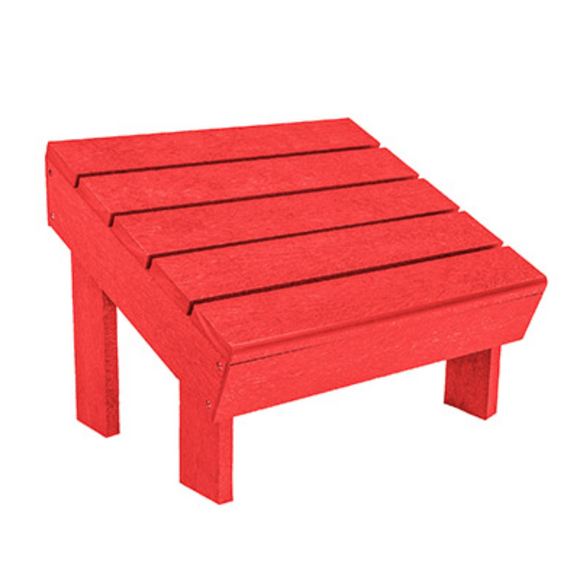 C.R. Plastic Products Furniture - Coffee, End Tables & Ottomans Red F06 Modern Footstool