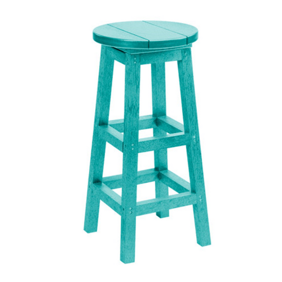 C.R. Plastic Products Furniture - Dining Turquoise-09 C21 Bar Stool
