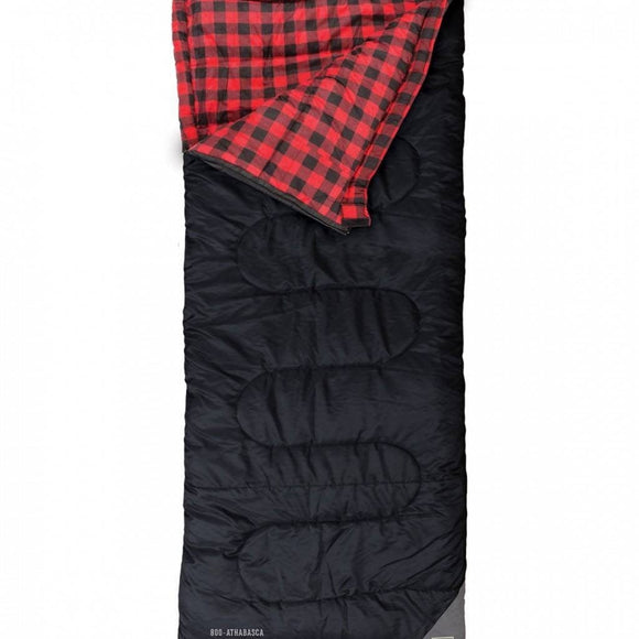 Kuma Outdoor Gear Camp Accessories Athabasca Sleeping Bag - Black/Red