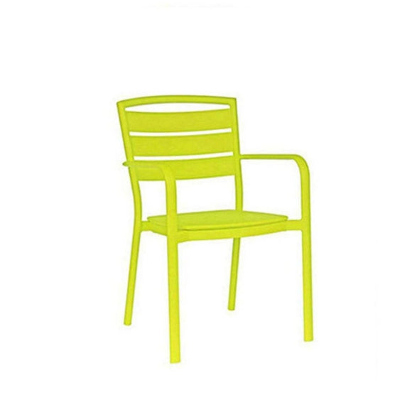 Ratana Furniture - Dining Ciara Stacking Arm Chair - Green