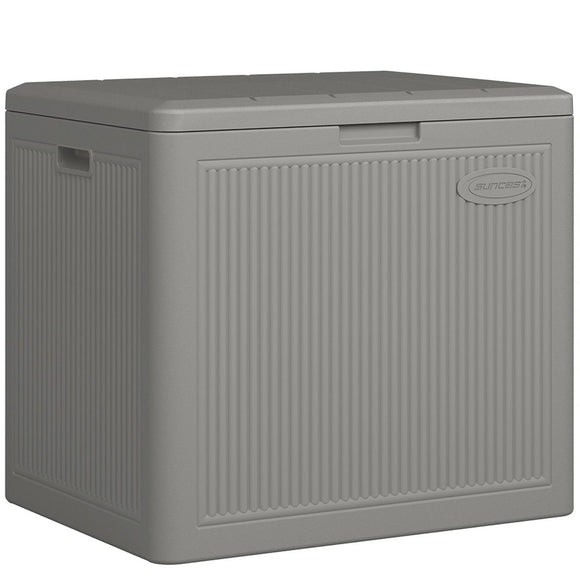 Suncast - 22 Gal. Small Deck Box w/Storage Seat - Dove Grey