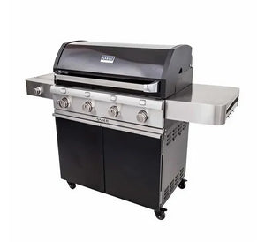 Deluxe Black 4-Burner Gas Grill