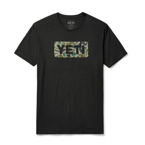 Logo Badge Duck Camo Short Sleeve T-Shirt Black