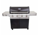 Deluxe Black 4-Burner Gas Grill