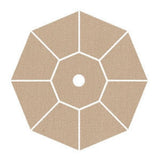 799 10' Square Galtech Auto-Tilt Market Umbrellas - Custom Plus