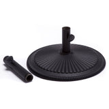 50lbs Cast Iron Classic Umbrella Base: Black