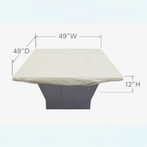 Fits 42" to 48" Square Fire Pit/Table/Ottoman Weather Cover - CP932