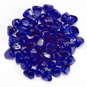 American Fire Glass Midnight Blue Luster Zircon Fire Glass