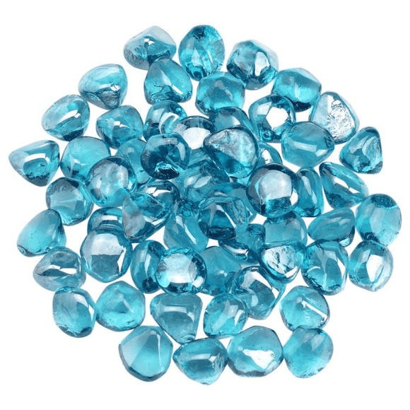 American Fire Glass Powder Blue Luster Zircon Fire Glass