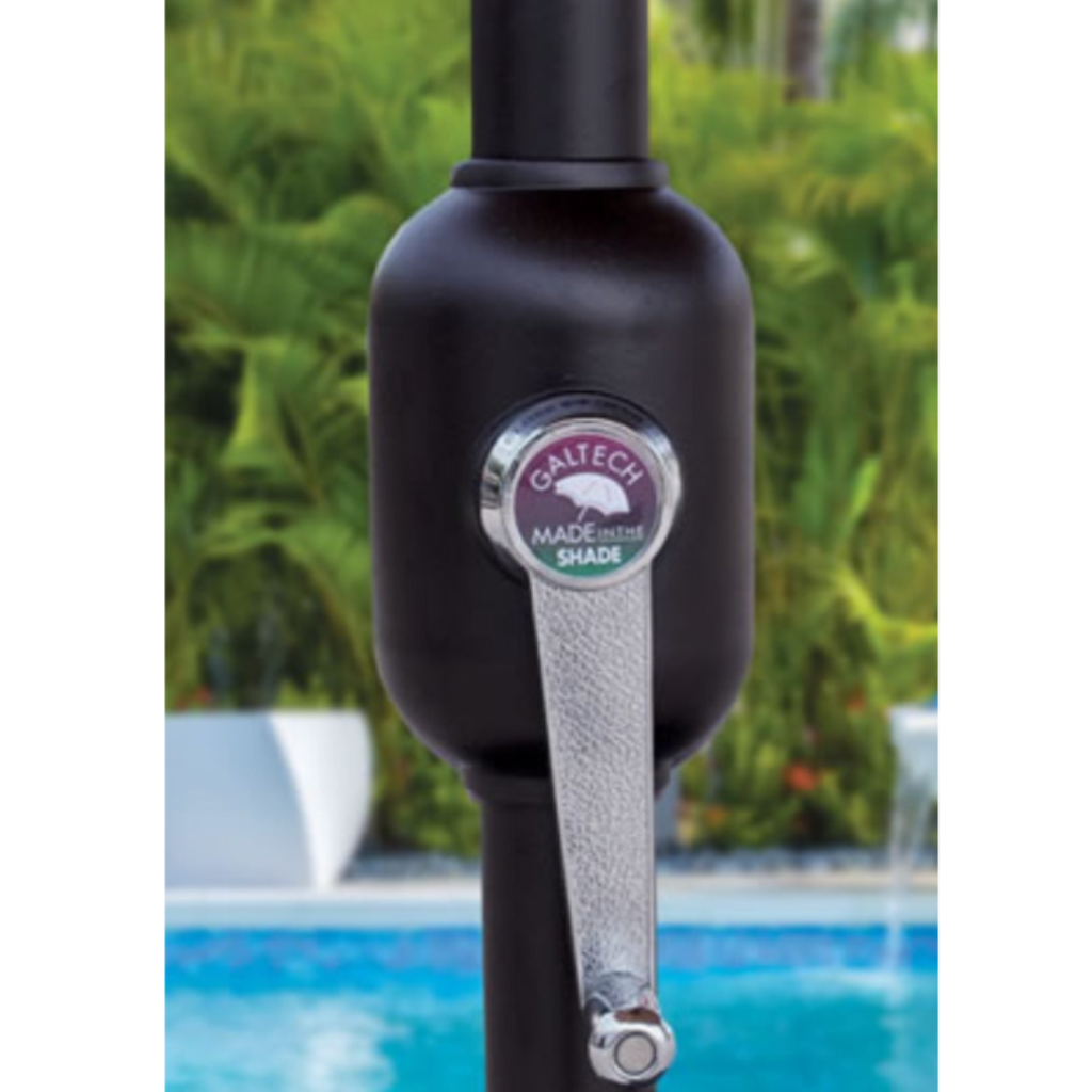 9' Galtech Auto-Tilt Market Umbrellas - In Stock | Wicker Land Patio ...