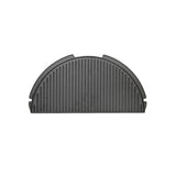 Big Green Egg Barbeque Half Moon Cast Iron Dual Side Plancha Griddle