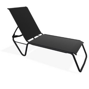 Gardenella Sling Four-Position Lay-flat Stacking Armless Chaise