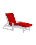 C.R. Plastic Products cushion Canvas Jockey Red - 5403 LP01 Chaise Lounge Cushion