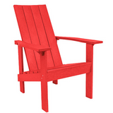 C.R. Plastic Products Furniture - Chairs Red-01 C06 Modern Adirondack