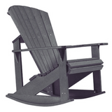 C.R. Plastic Products Furniture - Chairs Slate Grey-18 C04 Addy Rocker