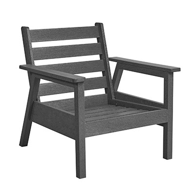 C.R. Plastic Products Furniture - Chairs Slate Grey-18 DSF281 Tofino Arm Chair Frame