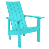 C.R. Plastic Products Furniture - Chairs Turquoise-09 C06 Modern Adirondack