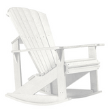 C.R. Plastic Products Furniture - Chairs White-02 C04 Addy Rocker