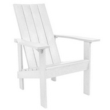 C.R. Plastic Products Furniture - Chairs White-02 C06 Modern Adirondack