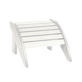 C.R. Plastic Products Furniture - Coffee, End Tables & Ottomans White-02 F01 Footstool