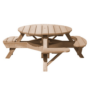 C.R. Plastic Products Furniture - Dining Beige-07 T50WC Wheelchair Accessible Picnic Table