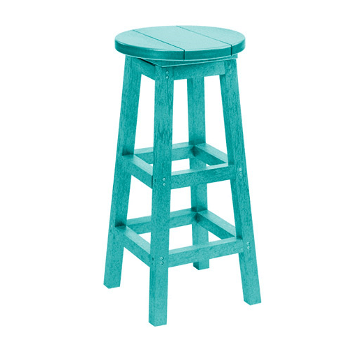 C.R. Plastic Products Furniture - Dining Turquoise-09 C23 Swivel Bar Stool
