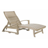 C.R. Plastic Products Furniture - Loungers & Daybeds L38 St. Tropez Chaise Lounge w/Wheels