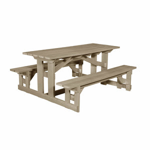 C.R. Plastic Products Dining Table Beige-07 T52 Rectangular Picnic Table