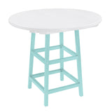 C.R. Plastic Products Dining Table Sky Blue-12 TB03 40" Pub Table Legs