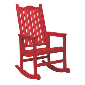 C.R. Plastic Products Rocker Red-01 C05 Porch Rocker