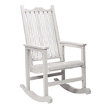 C.R. Plastic Products Rocker White-02 C05 Porch Rocker