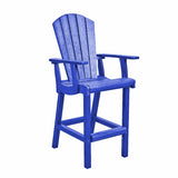 C.R. Plastic Products Table Blue-03 C28 Classic Pub Arm Chair