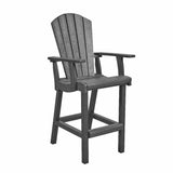 C.R. Plastic Products Table Slate Grey-18 C28 Classic Pub Arm Chair