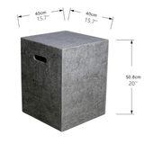 Elementi Heaters & Fire Tables Elementi - Textured Square Tank Cover