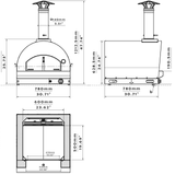 Fontana Pizza Oven Margherita Gas Countertop Pizza Oven - Rosso