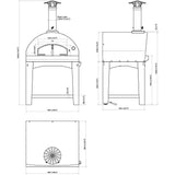 Fontana Pizza Oven The Mangiafuoco Wood Fired Countertop Pizza Oven