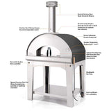 Fontana Pizza Oven The Mangiafuoco Wood Fired Pizza Oven