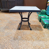 O.W. Lee Heaters & Fire Tables 24" Square City Porcelain Tile Series End Table | Frame: Graphite | Urban Pulse Tile
