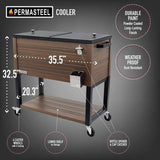 Permasteel Drinkware & Coolers 80 Qt. Rustic Furniture Cooler