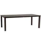 Ratana Dining Table Canbria 84" x 44" Rectangle Dining Table w/Umbrella Hole