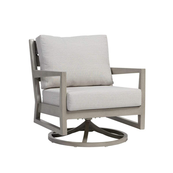 Ratana Furniture - Chairs Lucia Swivel Rocker - Pearl Frame Colour