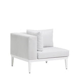 Ratana Furniture - Sectional White Frame Alassio Corner