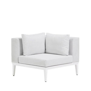 Ratana Furniture - Sectional White Frame Alassio Corner