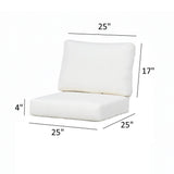 Ratana Sunbrella Outdoor Cushions Element/Cubo S&B Cushion Set