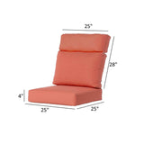 Ratana Sunbrella Outdoor Cushions Xtra High Back Cushion Set