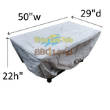 Ratana Weather Covers Ratana Furniture Cover - Fire Pit (50"x29") - FN52599-CT30 - W50.5"xD29.5"xH22"