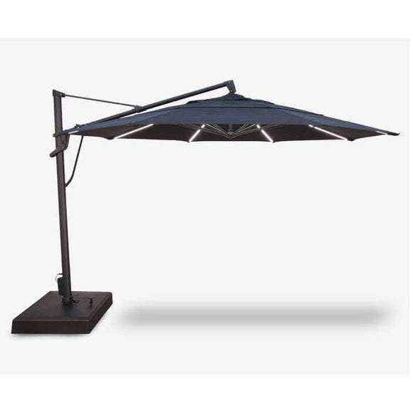 Treasure Garden Umbrellas Starlux 13' Octagon Cantilever Umbrella Black Frame Only, Add Canopy